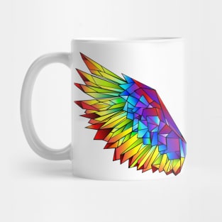 Rainbow Polygonal Wings Mug